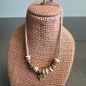 Disney Minnie Mouse Charm Bracelet – Brand New Adjustable Pink Cord Jewelry